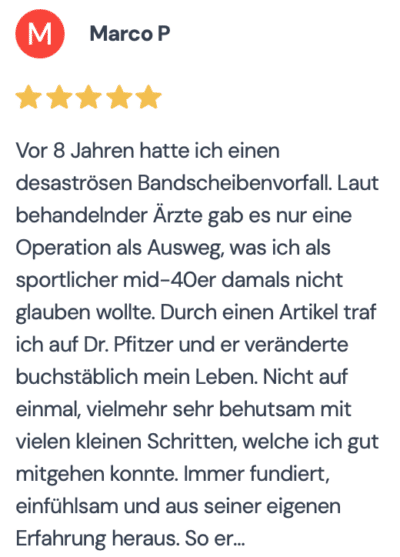 Feedback MyoFaszial 5 Feedback Myofaszial Therapie