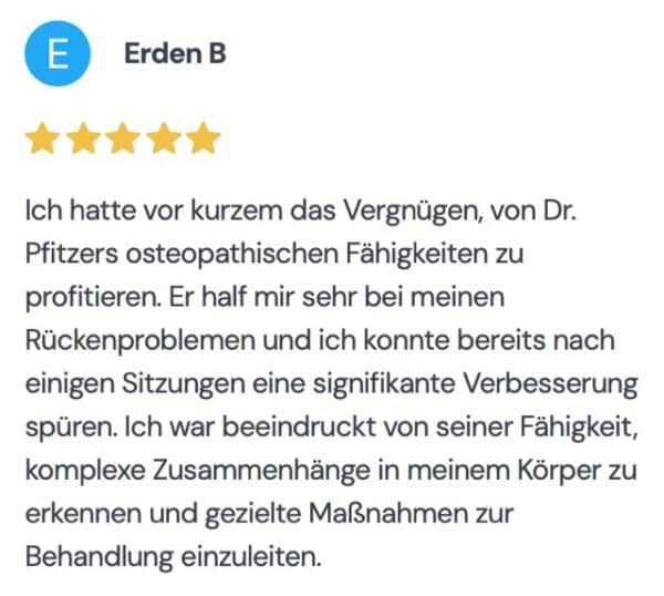 Feedback MyoFaszial-360 Therapie Feedback Myofaszial Therapie